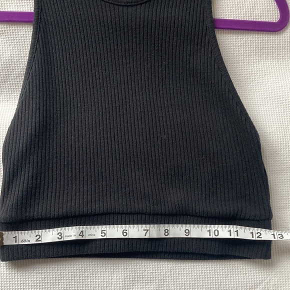 Zara Black Knit Crop Top Size M - Picture 7 of 7